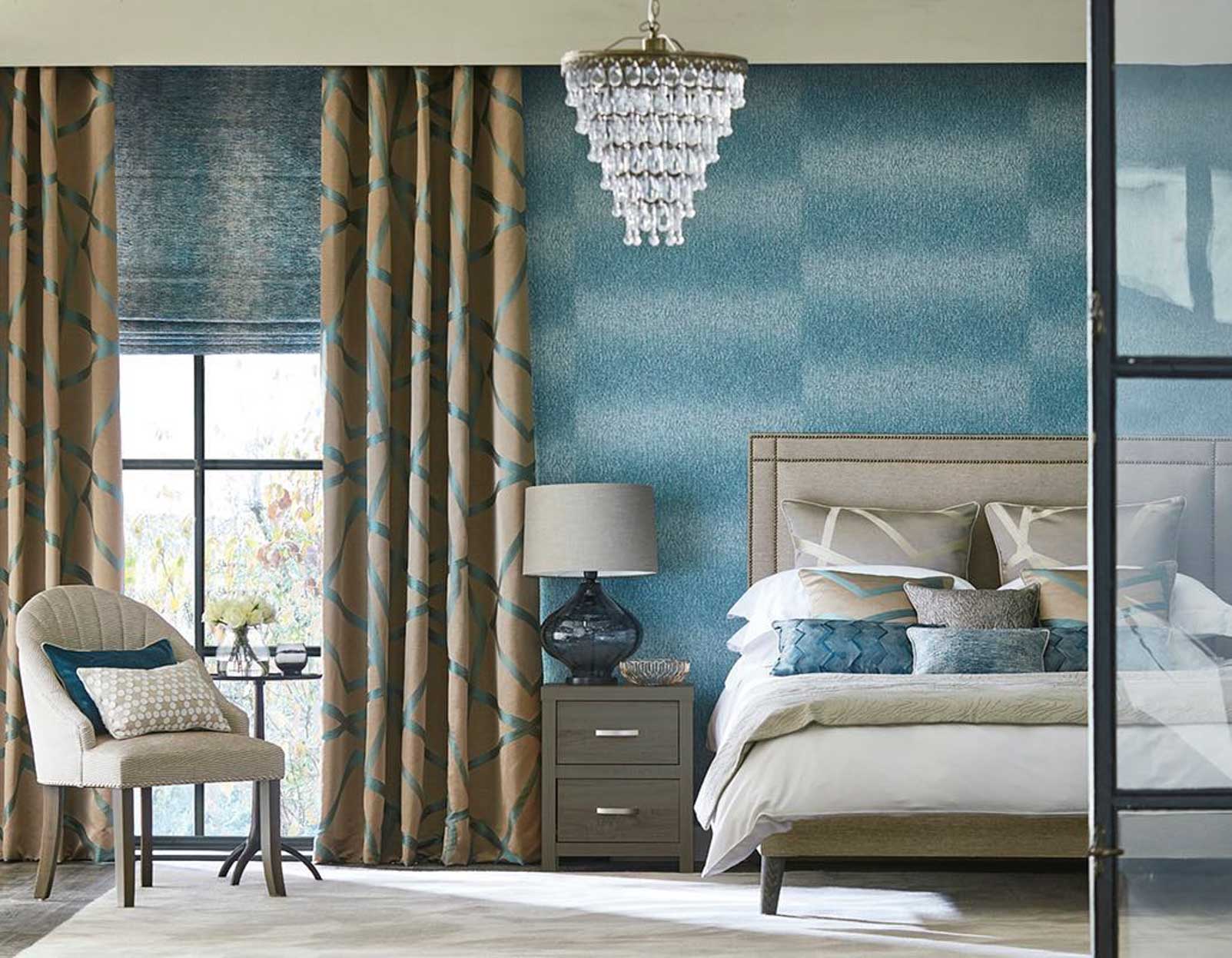 wallpaper untuk master bedroom yang elegan